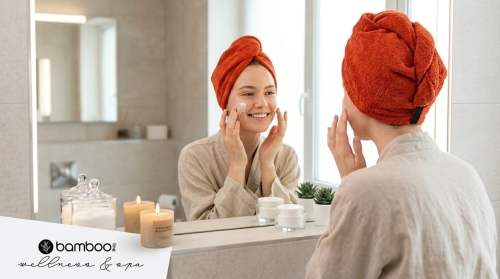 Turban-bambusowy-Uniwersalny-w-kolorze-cegła-założony-przez-kobietę-po-umyciu-włosów.jpg